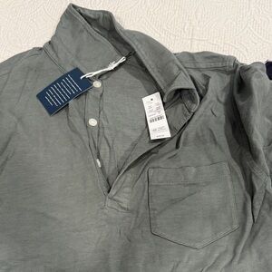 J. Crew Men's Casual Gray Button Down Shirt